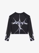 MANTO women rashguard CHROME black